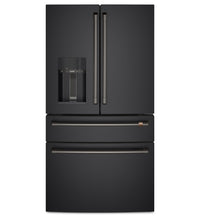 Café 4-Piece Brushed Black Handle Kit for French-Door Refrigerator - CXQB4H4PNBT | Trousse de poignées Café 4 pièces noir brossé pour réfrigérateur à portes françaises - CXQB4H4PNBT | CXQB4HBT