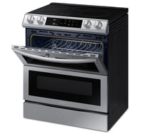 Samsung 6.3 Cu. Ft. Front Control Induction Range with Double Oven - NE63T8951SS/AC | Cuisinière Samsung de 6,3 pi³ à induction avec four double et commandes à l’avant – NE63T8951SS/AC | NE63T895