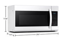 Samsung 1.9 Cu. Ft. Over-the-Range Microwave - ME19R7041FW/AC | Four à micro-ondes à hotte intégrée Samsung de 1,9 pi³ - ME19R7041FW/AC | ME19R41W