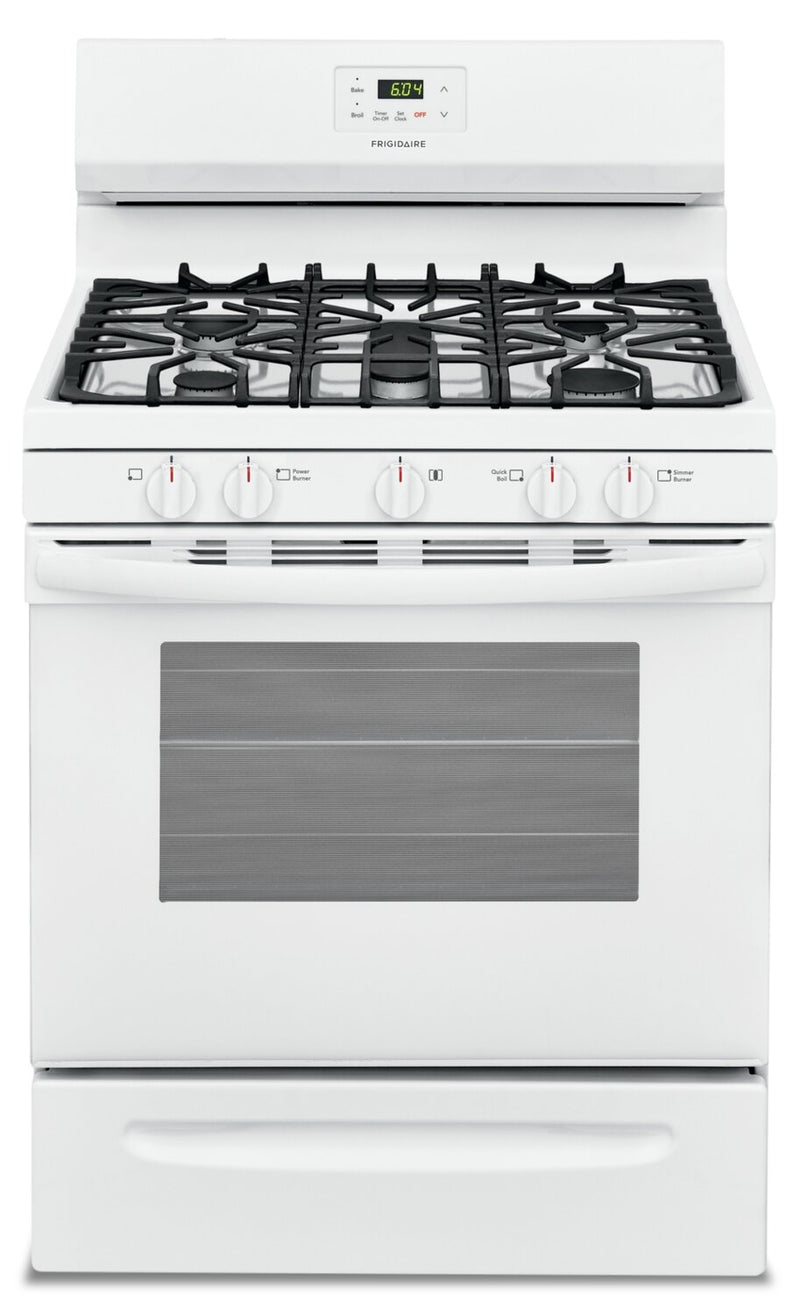Frigidaire 5.0 Cu. Ft. Freestanding Gas Range - FCRG3052AW | Cuisinière amovible à gaz Frigidaire de 5,0 pi³ – FCRG3052AW | FCRG3052