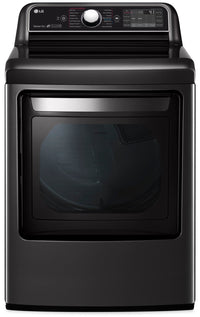 LG 7.3 Cu. Ft. TurboSteam™ Dryer with EasyLoad™ Dual-Opening Door - DLEX7900BE | Sécheuse LG de 7,3 pi3 avec technologie TurboSteamMC et porte EasyLoadMC - DLEX7900BE | DLEX790B