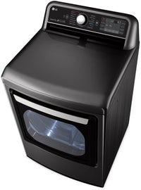 LG 7.3 Cu. Ft. TurboSteam™ Dryer with EasyLoad™ Dual-Opening Door - DLEX7900BE | Sécheuse LG de 7,3 pi3 avec technologie TurboSteamMC et porte EasyLoadMC - DLEX7900BE | DLEX790B