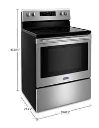 Maytag 5.3 Cu. Ft. Electric Range with Air Fry - YMER7700LZ | Cuisinière électrique Maytag de 5,3 pi3 avec friture à air – YMER7700LZ | YMER770S