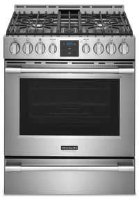 Frigidaire Professional 5.6 Air Fry Gas Range - PCFG3078AF | Cuisinière électrique Frigidaire Professional 5,6 pi3, commandes à l’avant, friture à air-PCFG3078AF | PCFG307F