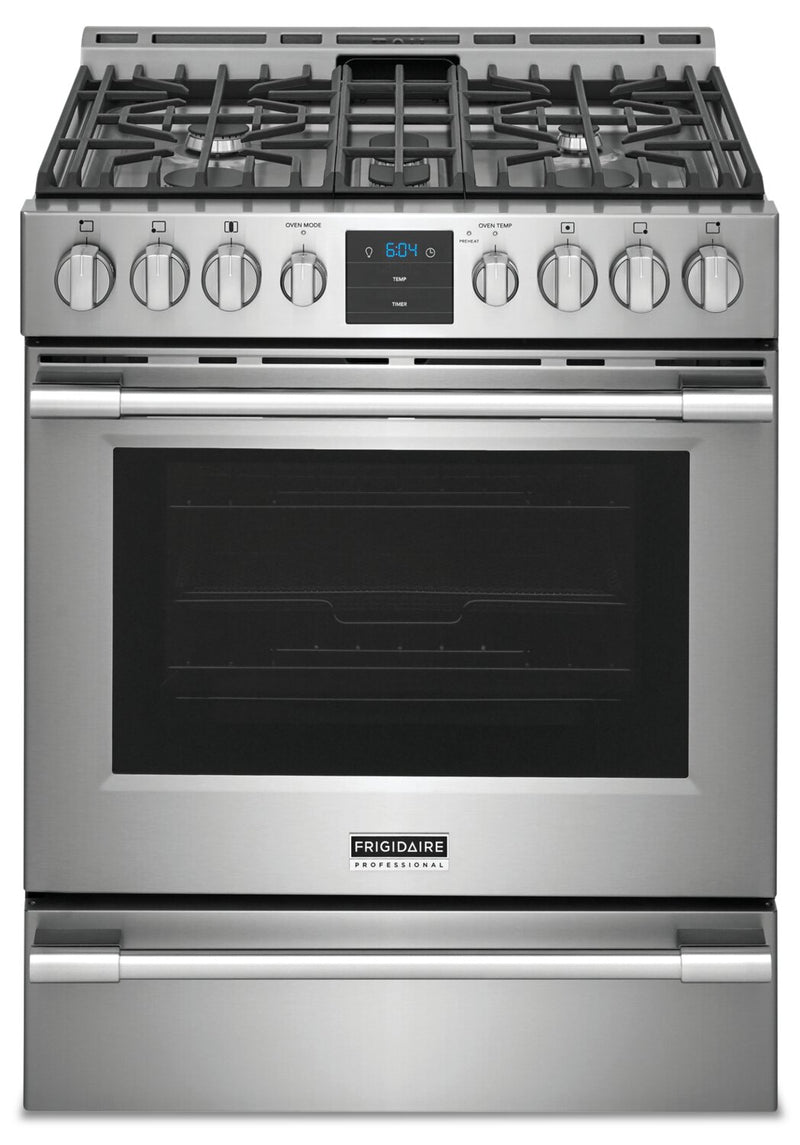 Frigidaire Professional 5.6 Air Fry Gas Range - PCFG3078AF | Cuisinière électrique Frigidaire Professional 5,6 pi3, commandes à l’avant, friture à air-PCFG3078AF | PCFG307F