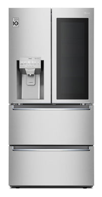 LG 18.3 Cu. Ft. Counter Depth 4-Door Refrigerator - LRMVC1803S | Réfrigérateur LG de 18,3 pi³ à 4 portes de profondeur comptoir - LRMVC1803S | LRMVC180