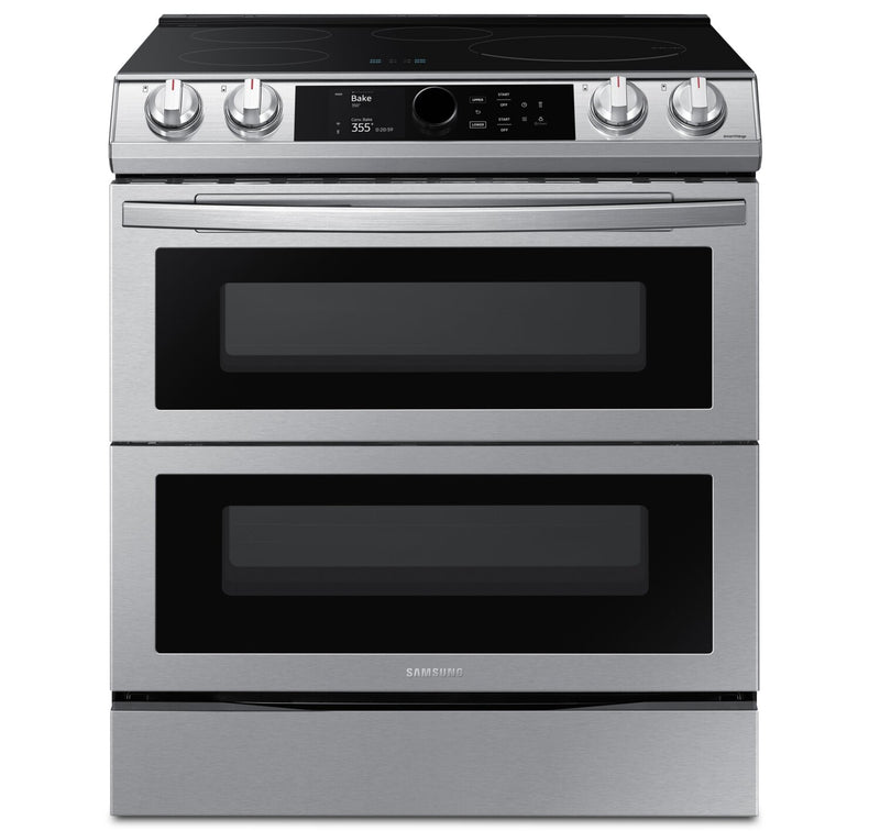 Samsung 6.3 Cu. Ft. Front Control Induction Range with Double Oven - NE63T8951SS/AC | Cuisinière Samsung de 6,3 pi³ à induction avec four double et commandes à l’avant – NE63T8951SS/AC | NE63T895