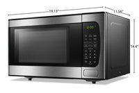 Danby 0.9 Cu. Ft. Countertop Microwave - DBMW0924BBS | Four à micro-ondes de comptoir Danby de 0,9 pi3 – DBMW0924BBS | DBMW092S