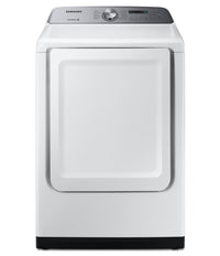 Samsung 7.4 Cu. Ft. Electric Dryer with Sensor Dry - DVE50T5205W/AC | Sécheuse électrique Samsung de 7,4 pi³ avec séchage par capteur - DVE50T5205W/AC | DVE50T52