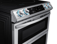 Samsung 6.3 Cu. Ft. Front Control Induction Range with Double Oven - NE63T8951SS/AC | Cuisinière Samsung de 6,3 pi³ à induction avec four double et commandes à l’avant – NE63T8951SS/AC | NE63T895