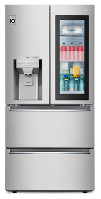 LG 18.3 Cu. Ft. Counter Depth 4-Door Refrigerator - LRMVC1803S | Réfrigérateur LG de 18,3 pi³ à 4 portes de profondeur comptoir - LRMVC1803S | LRMVC180