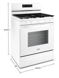 Whirlpool 5 Cu. Ft. Gas Range with 5-in-1 Air Fry Oven - WFG550S0LW | Cuisinière à gaz Whirlpool de 5 pi3 avec four 5 en 1 à friture à air - WFG550S0LW | WFG550SW