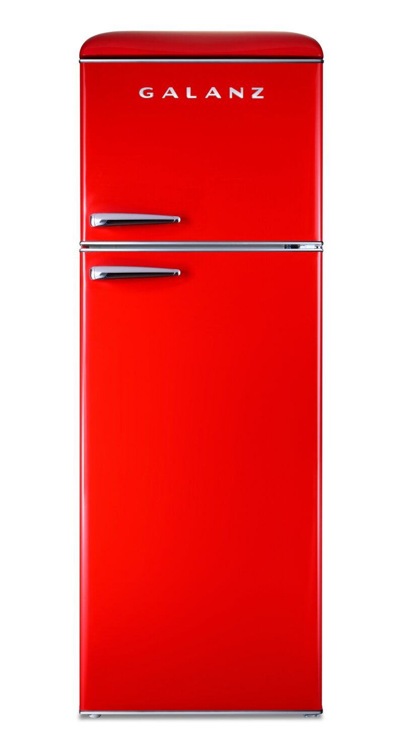 Galanz 12 Cu. Ft. Top-Freezer Retro Refrigerator - GLR12TRDEFR | Réfrigérateur Galanz rétro de 12 pi3 à congélateur supérieur - GLR12TRDEFR | GLR12TRD