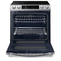 Samsung 6.3 Cu. Ft. Front Control Induction Range with Double Oven - NE63T8951SS/AC | Cuisinière Samsung de 6,3 pi³ à induction avec four double et commandes à l’avant – NE63T8951SS/AC | NE63T895