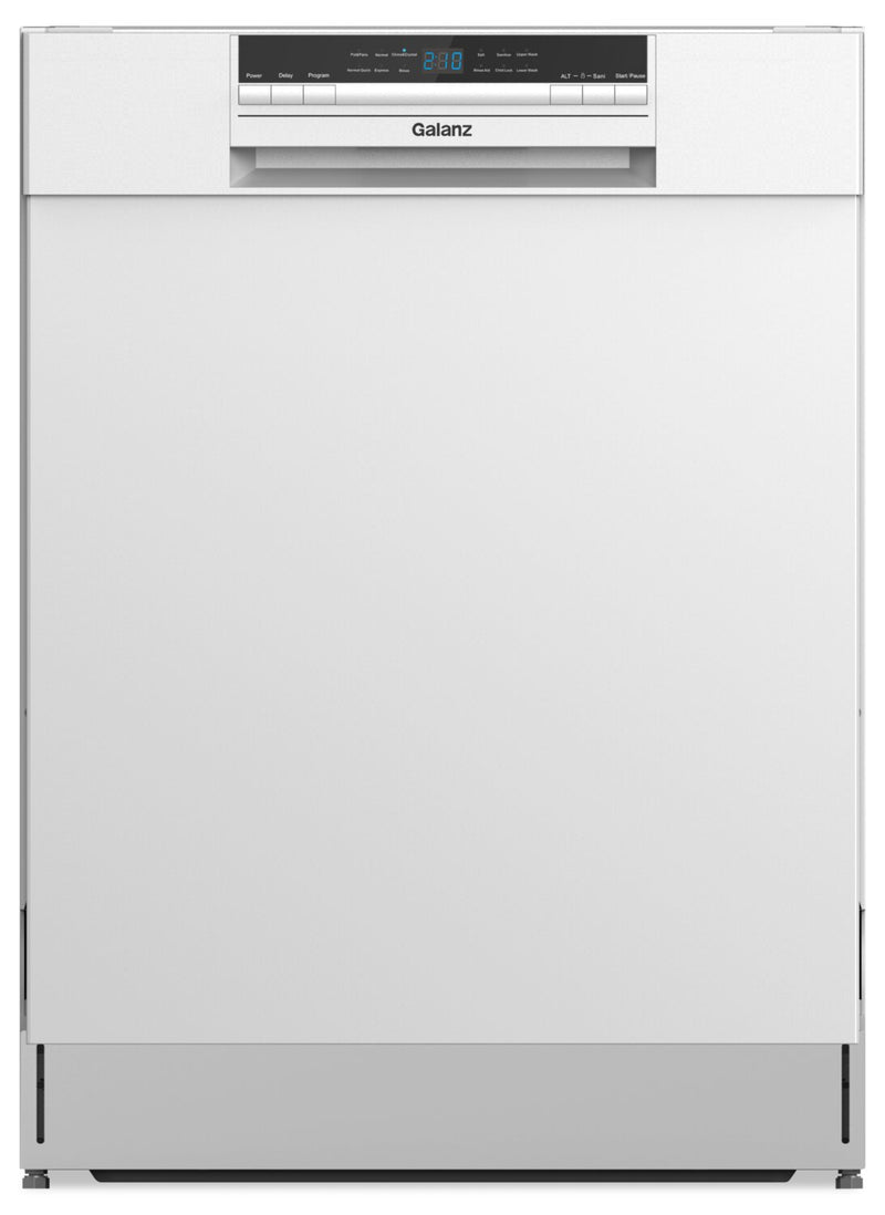 Galanz 24" Front-Control Dishwasher - GLDW12FWEA5A | Lave-vaisselle Galanz de 24 po avec commandes à l'avant – GLDW12FSBA5A | GLDW12FW