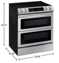 Samsung 6.3 Cu. Ft. Front Control Induction Range with Double Oven - NE63T8951SS/AC | Cuisinière Samsung de 6,3 pi³ à induction avec four double et commandes à l’avant – NE63T8951SS/AC | NE63T895