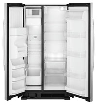 Amana 21 Cu. Ft. Side-By-Side Refrigerator with Dual Pad External Ice and Water Dispenser – ASI2175GRS|Réfrigérateur Amana de 21 pi³ à compartiments juxtaposés – ASI2175GRS|ASI227GS